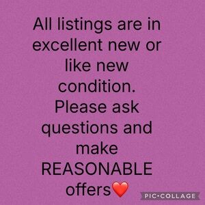 Purple Text Listing Information Sign